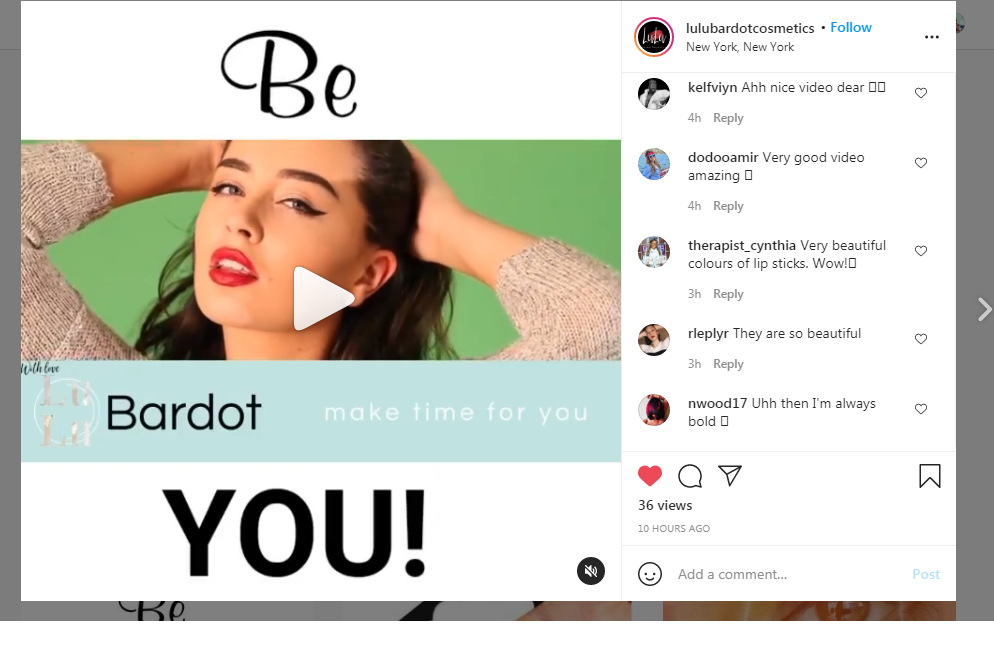 Created a promotional video for client's instagram account